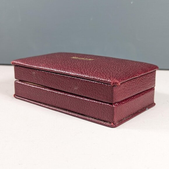 Vintage Art Deco Elgin Watch Display Box in red leather, heirloom watch - Picture 6 of 10